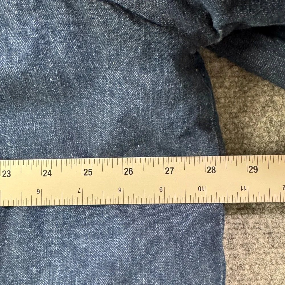 Vintage REDWOOD‎ XLT Sherpa Lined Denim Jacket Workwear Faded Blue Heavyweight